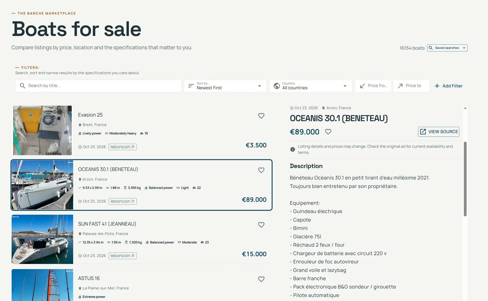 A marketplace built for finding the right boat